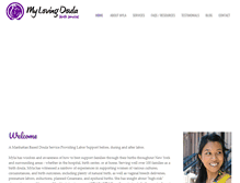 Tablet Screenshot of mylovingdoula.com